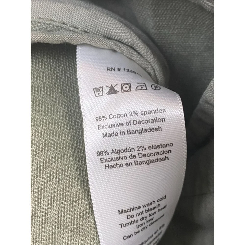 JACHS Mens Cargo Pants size‎ 40x30 Green Cotton Blend utility Y2K 90s Streetwear
